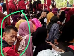 Sekmat Cidaun Terang Terangan Pakai Atribut Dukung Bacaleg Istri Camat