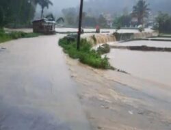 Air Sungai Meluap Satu Hektar Sawah di Campaka Terendam