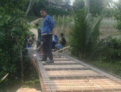 Pemdes Cibadak Bangun Jembatan Habiskan Anggaran 51 Juta