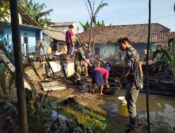 Ditinggal Pergi ke Kebun, Rumah Warga Campaka Terbakar