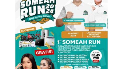 SOMEAH Run Bakal Digelar Besok, 3.000 Pelari Ikut Berpartisipasi