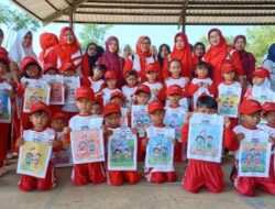Tampilkan Karya, Ratusan Anak TK Campaka Antusias Mengikuti Lomba Mewarnai