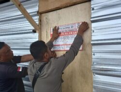 Satpol PP Segel Lokasi Pembangunan Kandang Ayam di Campaka