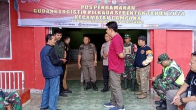 Polsek Campaka Kawal dan Amankan Logistik Pilkada 2024