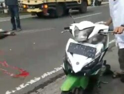 Pengendara Motor Tewas Usai Adu Banteng di Warungkondang