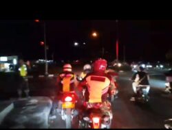 Patroli Takbiran, Polsek Karangtengah Bubarkan Kelompok Remaja