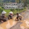 Viral Warga Sukaluyu Tanam Padi Hingga Tebar Benih Ikan di Jalan Rusak