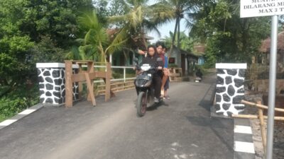 Jembatan yang Rusak Akibat Banjir di Hegarmanah Kini Sudah Diperbaiki