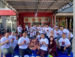 Dua Ekor Sapi Kurban Dibagikan DPC Gerindra Cianjur
