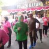 Senam Bersama Warnai Peringatan Hari Bhayangkara ke-79 di Polsek Karangtengah