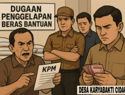 Diduga Gelapkan Beras Bantuan, Pemerintah Desa Karyabakti Disorot