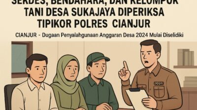 Sekdes, Bendahara, dan Kelompok Tani Desa Sukajaya Diperiksa Tipikor Polres Cianjur