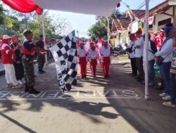 Semarak Gerak Jalan HUT ke-80 RI di Sindangbarang, Warga Tumpah Ruah di Alun-Alun