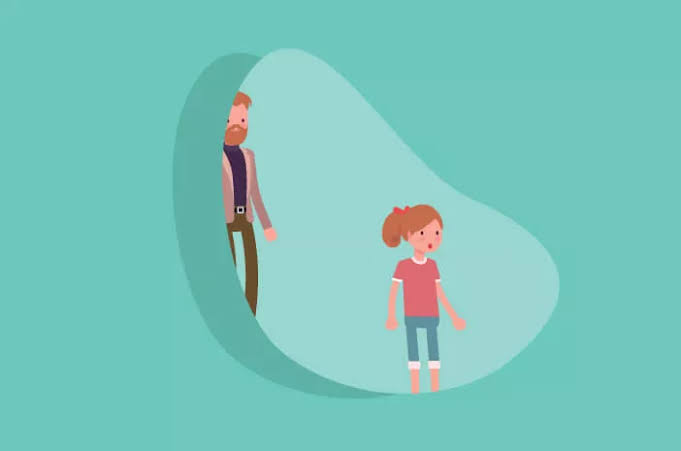 Ilustrasi seorang anak yang menjadi korban kekerasan seksual, digunakan sebagai edukasi perlindungan anak.