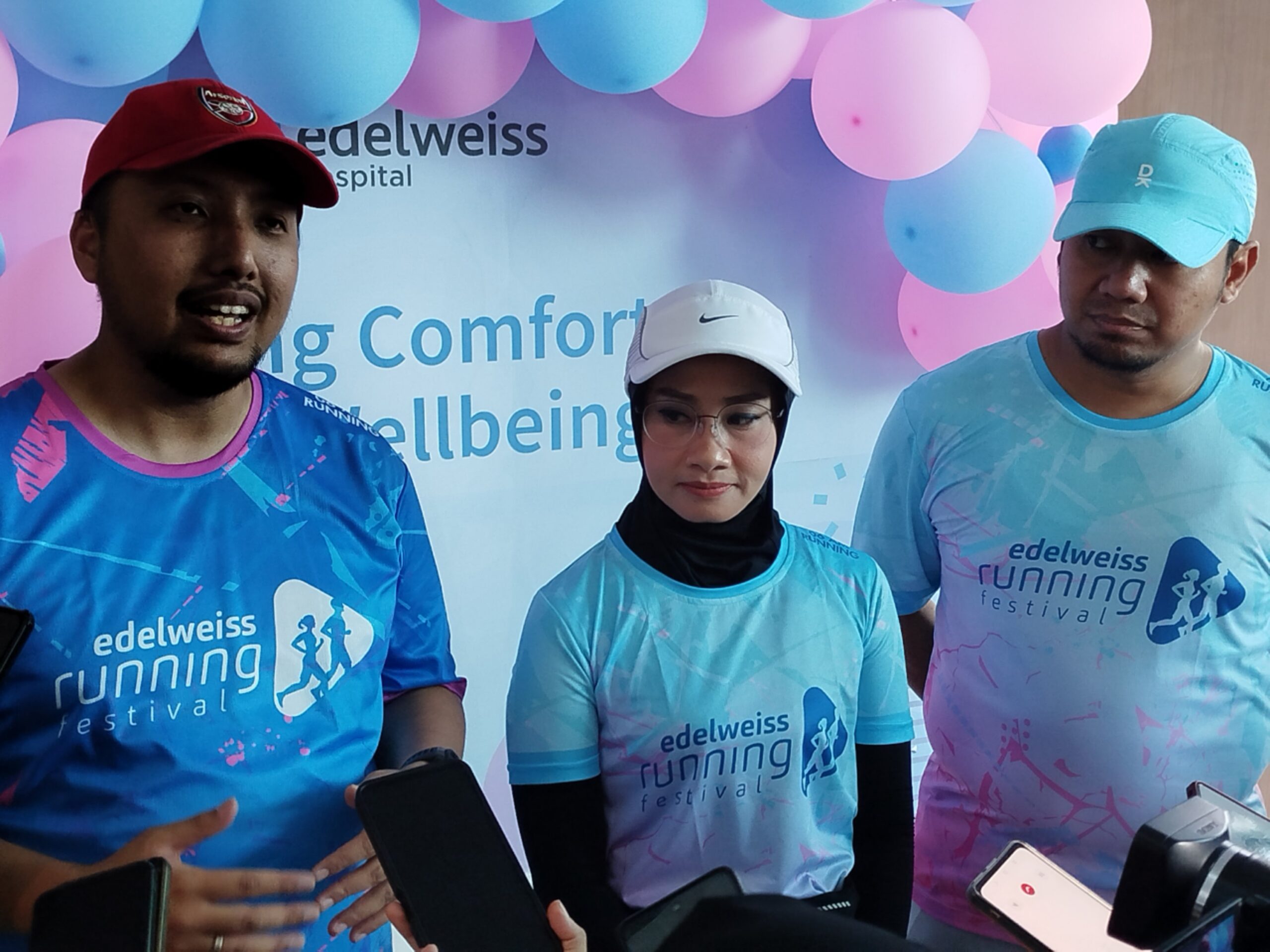 Manajemen RS Edelweiss Cianjur saat konferensi pers Edelweiss Running Festival 2025.