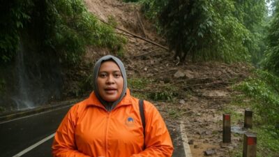 Hujan Deras Picu Longsor Besar di Cianjur Selatan, Jalur Provinsi Lumpuh Total