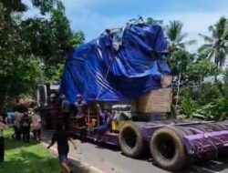 Akhirnya Truk Pengangkut Trafo Listrik Viral Sampai di Tanggeung