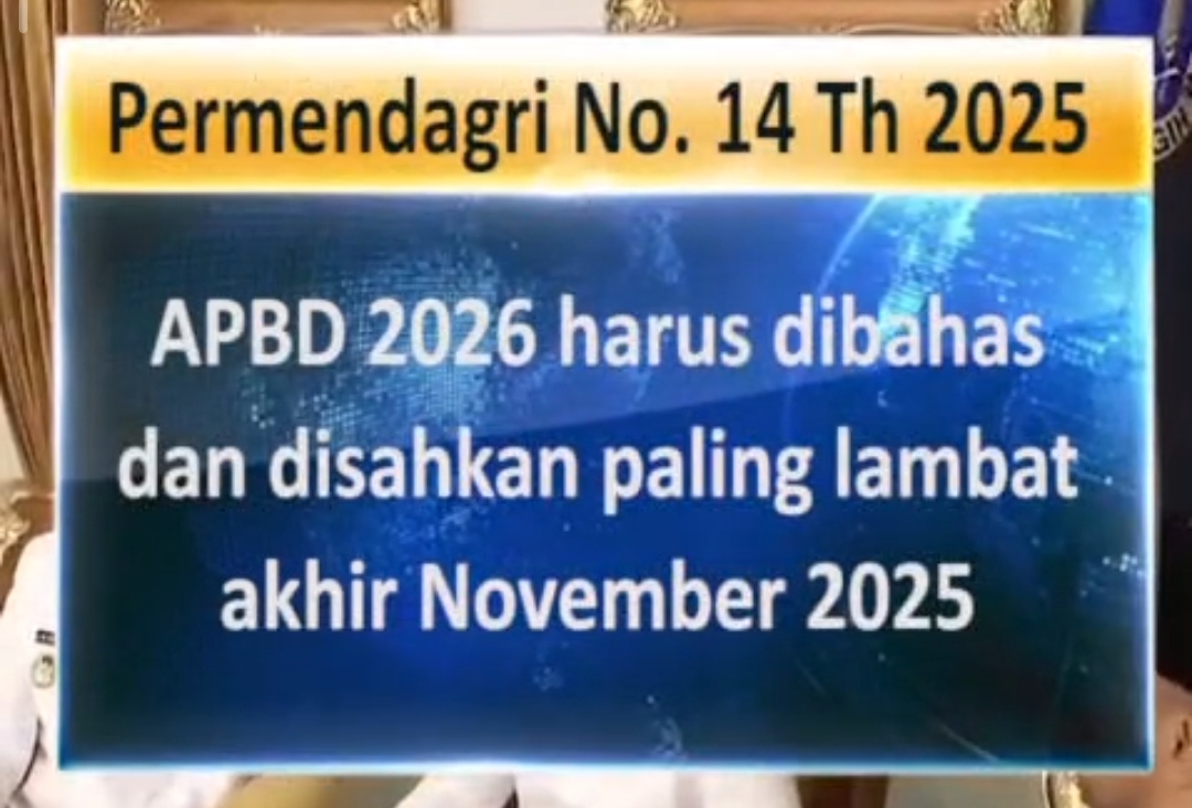 Keterangan Permendagri 2025 soal APBD 2026.