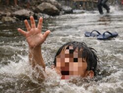 Bocah 10 Tahun Hanyut di Sungai Cijampang, Tim Pencari Dikerahkan