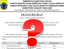 Dokumen Hasil Seleksi Direksi BUMD Cianjur Dipertanyakan, Ini Kata Pengamat