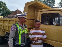 Satlantas Polres Cianjur Laksanakan Ramp Check Hari ke-9 Operasi Keselamatan Lodaya 2026