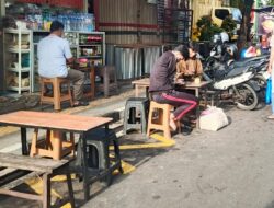 Penertiban Zona Dilarang Parkir Depan RSUD Sayang, Satpol PP Tindak Meja Makan di Badan Jalan