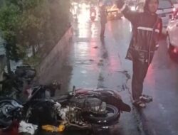 Gagal Terjang Arus Banjir di Puncak, Dua Pengendara Motor Hanyut