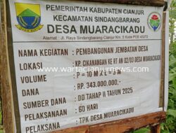 Jembatan Cikananga Rp343 Juta, Akses Mobil Belum Lancar, Warga Terpaksa Gotong Jenazah