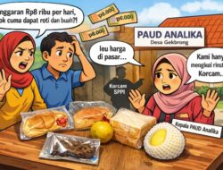 Anggaran Rp8 Ribu per Hari Dipertanyakan, Murid PAUD Analika Hanya Dapat Roti dan Buah