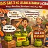 Stok Kosong Jelang Lebaran, LPG 3 Kg di Cianjur Sulit Didapat
