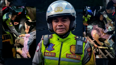 Terjebak Parit Besi di Cipanas, Ibu Dievakuasi Polisi dalam 20 Menit