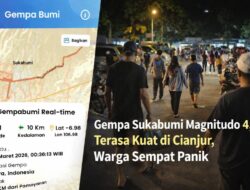 Gempa Sukabumi M 4,1 Terasa Kuat di Cianjur, Warga Sempat Panik
