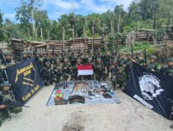 Tiga Hari Penyisiran, Satgas Yonif 300 Amankan Senjata di Nduga Papua