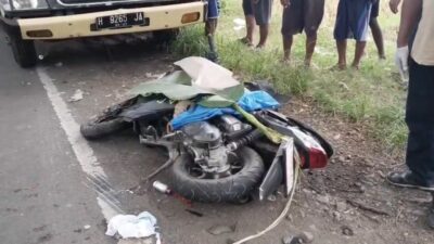 Kecelakaan Maut Ciranjang, Pemotor Tewas Terlindas Truk