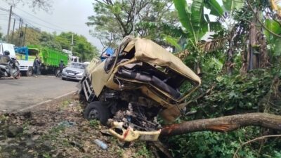 Tabrakan Pagi Buta di Cugenang, Sopir Truk Tewas Terjepit