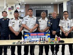 Pengawasan Diperketat, Razia Lapas Cianjur Sasar HP dan Barang Terlarang