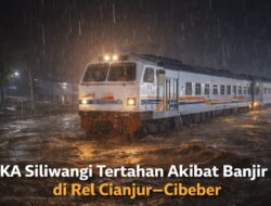 Humas KAI: KA Siliwangi Tertahan Akibat Banjir, Perjalanan Dihentikan di Cianjur