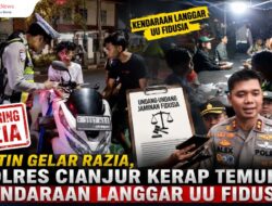 Rutin Gelar Razia, Polres Cianjur Kerap Temukan Kendaraan Langgar Undang-undang Fidusia