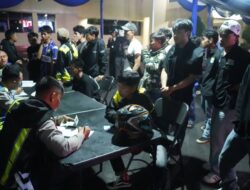 Polres Cianjur Bergerak! Knalpot Brong, Miras hingga Sajam Diamankan Saat Konvoi Persib