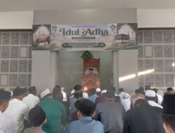 Shalat Idul Adha Kodim 0608 Cianjur Berlangsung Khidmat, Lanjut Penyembelihan Kurban