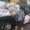 Polsek Mande dan Warga Bersihkan 30,6 Ton Eceng Gondok di Waduk Jangari