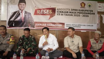Ganjar Ramadhan Serap Aspirasi Warga dalam Reses DPRD Cianjur di Tiga Kecamatan.
