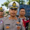Truk Kontainer Tersangkut Pohon di Jalan Abdullah Bin Nuh, Polisi Lakukan Evakuasi Cepat