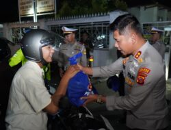 Polres Cianjur Salurkan Ratusan Paket Sembako, 58 Motor Knalpot Brong Diamankan