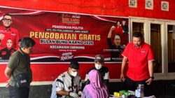 Peringati Bulan Bung Karno, DPC PDIP Cianjur Gelar Pengobatan Gratis di Cibinong