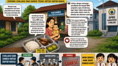 Menu MBG Dikeluhkan Tak Sesuai Standar, DPRD Cianjur Dorong Evaluasi dan Sanksi Tegas