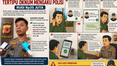 Pengusaha di Gekbrong Cianjur Tertipu Oknum Mengaku Polisi, Rugi Rp35 Juta