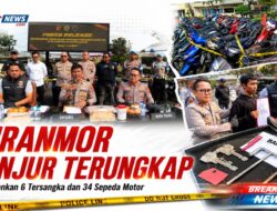Polres Cianjur Bongkar Jaringan Curanmor, 34 Motor Hasil Kejahatan Disita