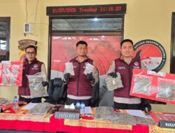 Polres Cianjur Ungkap 14,8 Kg Ganja, Masih Kejar 15 Kg Barang Bukti Lain