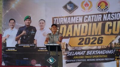 Diserbu Pecatur dari 17 Daerah, Turnamen Catur Nasional Dandim Cup 2026 Tambah Kuota Jadi 210 Peserta
